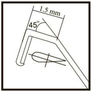 TMK111 Nagahara Phaco Chopper Angled - Titan Medical Instruments