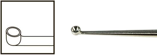 TMK126 2.5 MM Meyhoefer Chalazion Curette #3 - Titan Medical Instruments