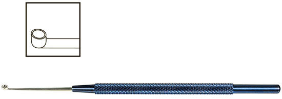 TMK129 2.5X2.0 MM Meyhoefer Chalazion Curette - Titan Medical Instruments