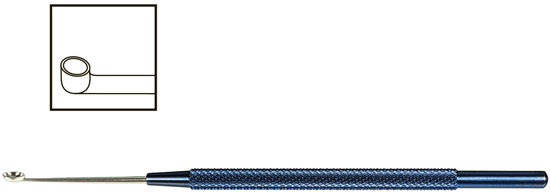 TMK130 4.0X2.5 MM Meyhoefer Chalazion Curette - Titan Medical Instruments