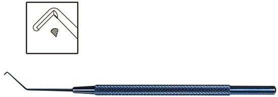 TMK136 Nagahara Phaco Chopper Right Titanium - Titan Medical Instruments