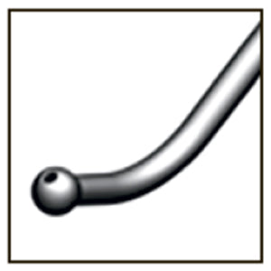 TMN203 I/A 21G Straight Tip w/Ball For Coaxial System - Titan Medical Instruments