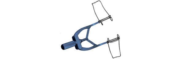 TMR100 Temporal Eye Speculum w/ Movable Supports - Titan Medical Instruments