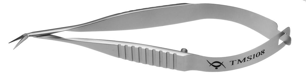TMS108 Vannas Scissors Angled To Side, Stainless Steel | Titan Medical Instruments