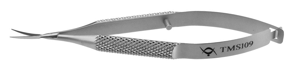 TMS109 Vannas Scissors Curved, Stainless Steel | Titan Medical Instruments