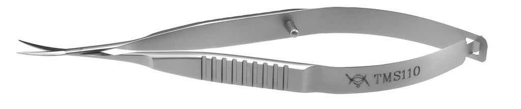 TMS110 Vannas Scissors Curved, Stainless Steel | Titan Medical Instruments