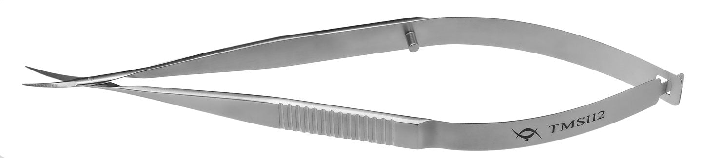 TMS112 Vannas Scissors Curved, Stainless Steel - Titan Medical Instruments