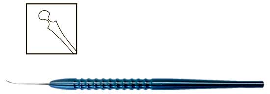 TMT113 Koch Nucleus Spatula With Notches - Titan Medical Instruments