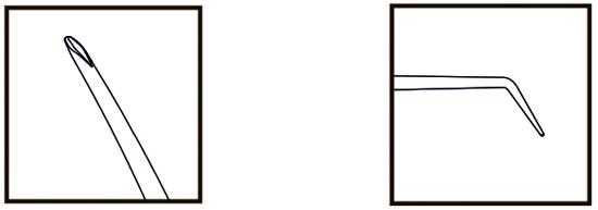 TMT318 ReLEx® SMILE® Double Ended Marked Spatula-Hook - Titan Medical Instruments