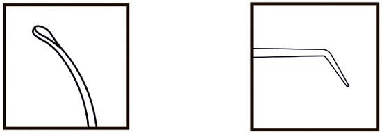 TMT324 ReLEx® SMILE® Double Ended Spoon Tip Spatula with Hook - Titan Medical Instruments