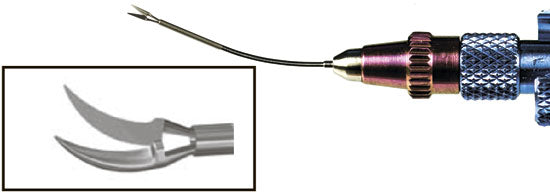 TMV244 23G Micro Incision Capsulotomy Scissors Right - Titan Medical Instruments