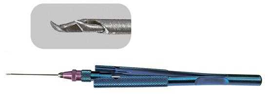 TMV401 25G Vertical Vitreoretinal Scissors - Titan Medical Instruments