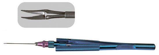 thumbnail image 2 of 23-Gauge Vitreoretinal Forceps - Serrated Jaws, Straight - Stainless Steel Ophthalmic Instrument (Open Box, India) 2 of 5