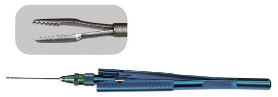 TMV502 25G Serrated Crocodile Forceps Straight - Titan Medical Instruments