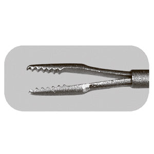TMV502 25G Serrated Crocodile Forceps Straight - Titan Medical Instruments