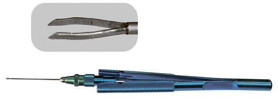 TMV506 25G End Grasping Forceps Straight - Titan Medical Instruments