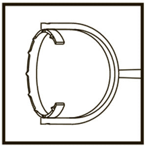 TMZ103 Thornton Fixation Ring 3/4, 13MM, Titanium - Titan Medical Instruments