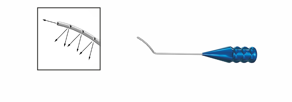 TMC110.7 Guell LASIK Irrigating Cannula, 25G, 7-Port | TITAN MEDICAL