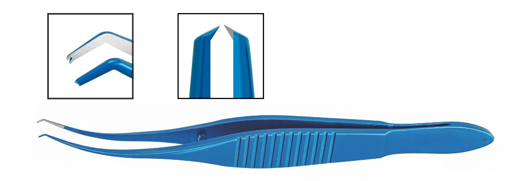 TMF220 Castroviejo Colibri Corneal Forceps Type 0.4mm, Titanium