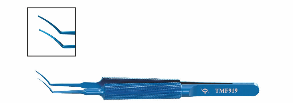 TMF919 Mendez LASIK Multipurpose Forceps, Curved, Titanium | TITAN MEDICAL