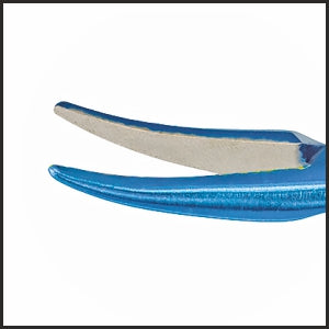 TMH101 Cohan Needle Holder Curved, Titanium tip | TITAN MEDICAL