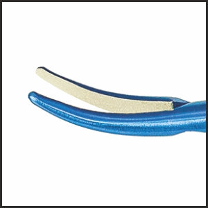 TMH114 Needle Holder Strong, Curved 0.95mm Tip, 11.5mm Jaw, 135mm, Titanium tip | TITAN MEDICAL