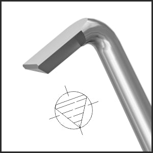 TMK117 Phaconit Quick Chopper, 0.15mm Triangle Tip, 0.75mm Tip Length tip | TITAN MEDICAL