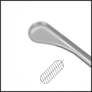 TMK131 Drysdale Nucleus Manipulator and Anterior Capsule Polisher tip | TITAN MEDICAL