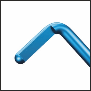 TMK136 Nagahara Phaco Chopper, 0.3mm Tip, 1.25mm Tip Length, RHD, Titanium tip | TITAN MEDICAL