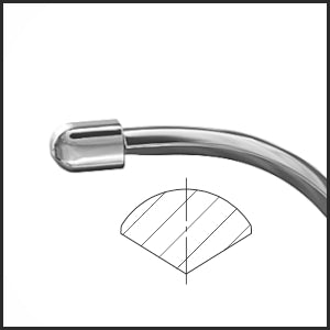 TMK156 Triple Edge Phaco Chopper with Polisher Tip, Ambidextrous tip | TITAN MEDICAL