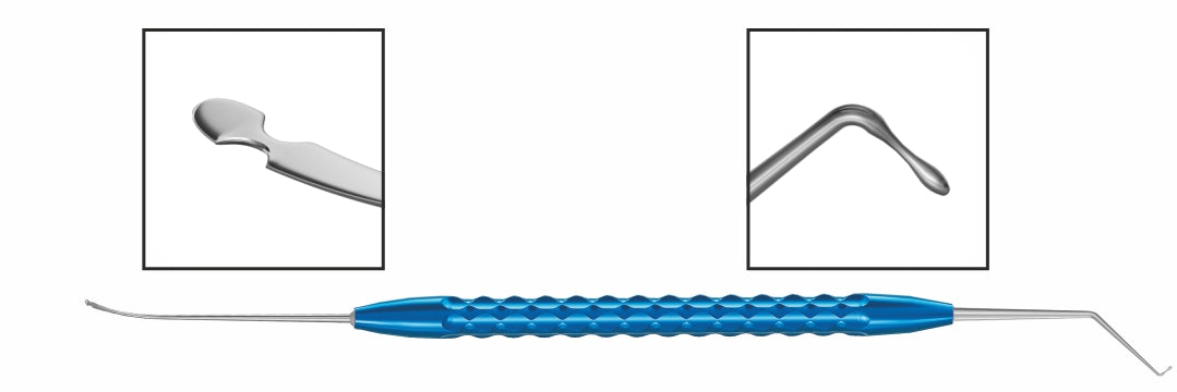 TMK228 Lieberman Microfinger and Koch Nucleus Spatula w/Notches | TITAN MEDICAL