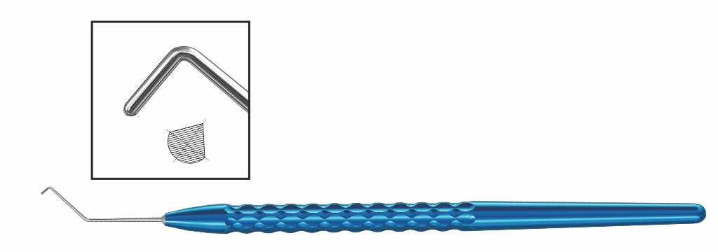 TMK885 Phaco Chopper, 0.4mm Tip, 1.4mm Tip Length, Right 90° Cutting Edge | TITAN MEDICAL