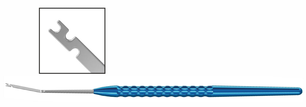 TMT104 Hirschman IOL Spatula Notched | TITAN MEDICAL