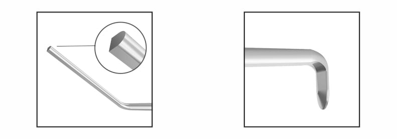TMT313 LASIK / FemtoLASIK Double-Ended Flap Spatula tips | TITAN MEDICAL