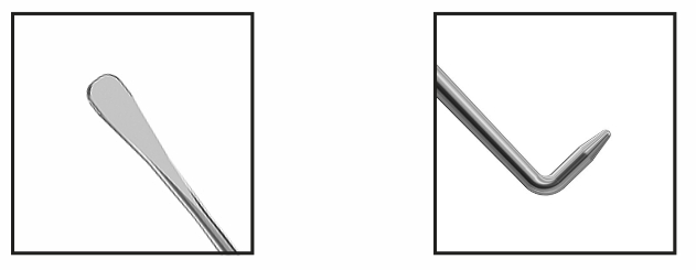 TMT325 SMILE / CLEAR / SmartSight Lenticule Spatula-Hook, Double-Ended both tips | TITAN MEDICAL