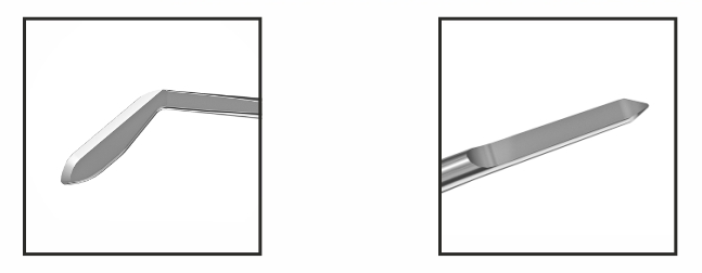 TMT327.5 Lindstrom PRK / FemtoLASIK Double-Ended Spatula, 1.5 mm Flattened Tip both tips | TITAN MEDICAL