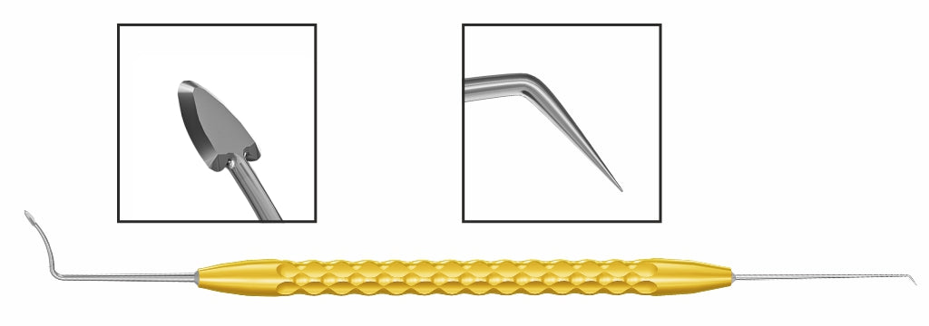 TMT334 Sekundo SMILE Dissector & Hook, 2.0x1.8mm Dissector, 1.5mm Hook Tip | TITAN MEDICAL