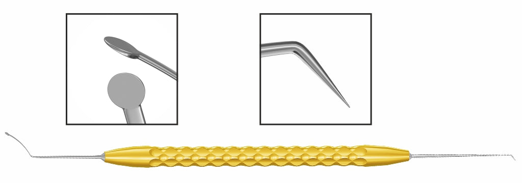 TMT354 SMILE / CLEAR / SmartSight Disk Spatula-Hook, Double-Ended | TITAN MEDICAL