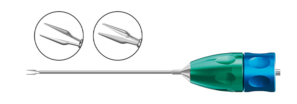 TMV111 Grasping Forceps Smooth Straight 20G removable tip | TITAN MEDICAL