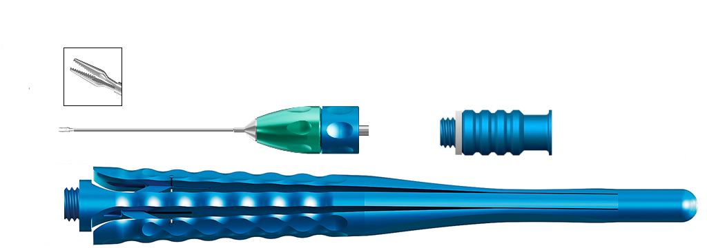 Mics Incision MICS Forceps Crocodile Serrated Tips Straight 20G TMV126