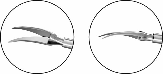 TMV343 23G Zaldivar Iridectomy Scissors Curved working part| TITAN MEDICAL