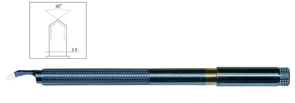 TDK105 Angled Clear Cornea 2.8 mm Phaco Diamond Knife - Titan Medical Instruments