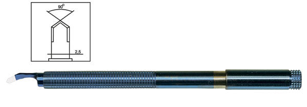 TDK107 Angled Clear Cornea 2.5 mm Phaco Diamond Knife - Titan Medical Instruments