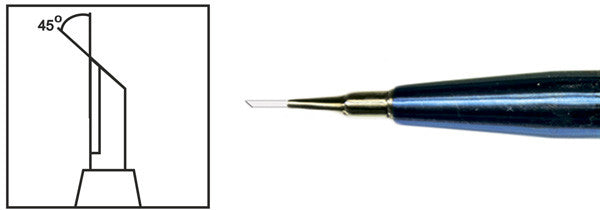 TDK203 Single Vertical Edge 45° Diamond Knife - Titan Medical Instruments