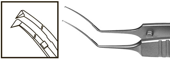 Utrata type Capsulorhexis Forceps Curved working part TMF128
