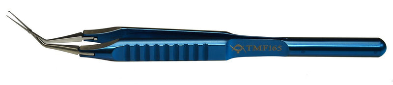 TMF165 Inamura 1.5 Cross Action Capsulorhexis Forceps Straight w/Marks - Titan Medical Instruments