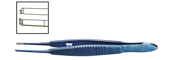 TMF474 Muscle Fixation Forceps With Lock, Straight, Titanium - Titan Medical Instruments