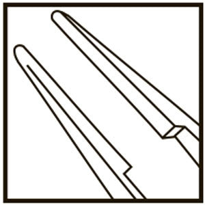 TMF534 McPherson Tying Forceps Angled Tip 0.3mm, Titanium - Titan Medical Instruments