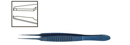 TMF904 Pierse Fixation Forceps w/Tying Platform Straight, Titanium - Titan Medical Instruments