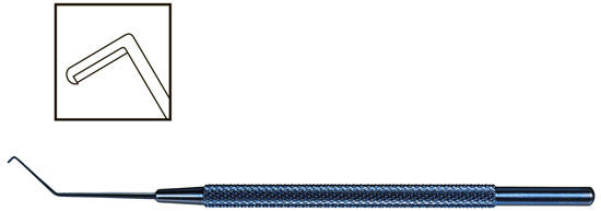 TMK107 Phaco Chopper 1.3 mm Medium TITANIUM - Titan Medical Instruments